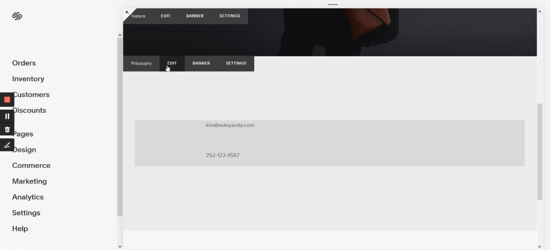 How to make an email link clickable Squarespace Tutorial